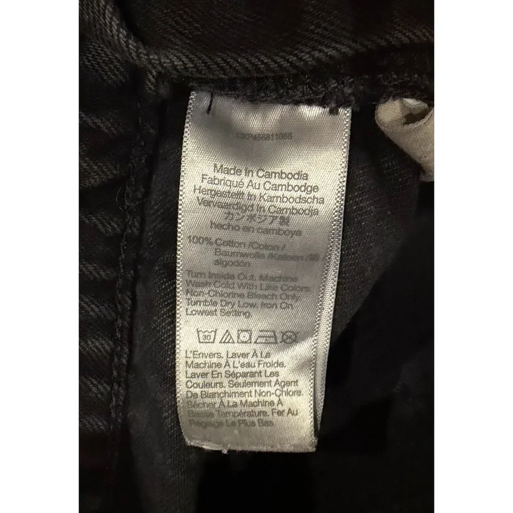 MADEWELL black denim bib jean overalls EXTRA SMALL tag 90s y2k retro - Picture 4 of 9